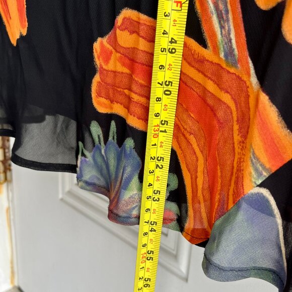 Carole Little Black Abstract Maxi Dress - Picture 7 of 9